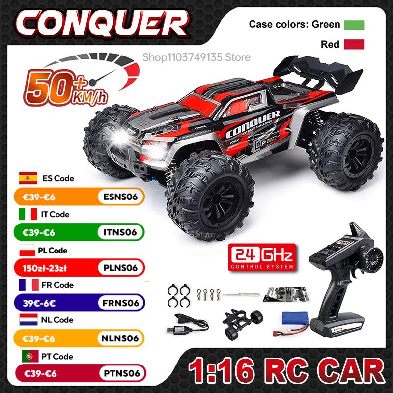 Rc Hobby Grade Truck - WLtoys 1:16 schaal grote RC auto
