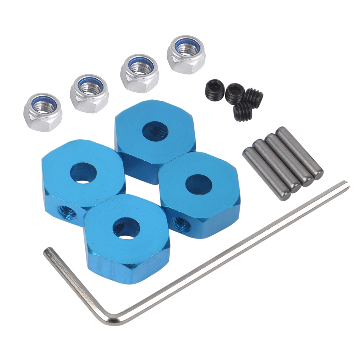 Rc Hobby Grade Truck - Aluminium 12mm wielhexnaven aandrijfadapter 5mm dik